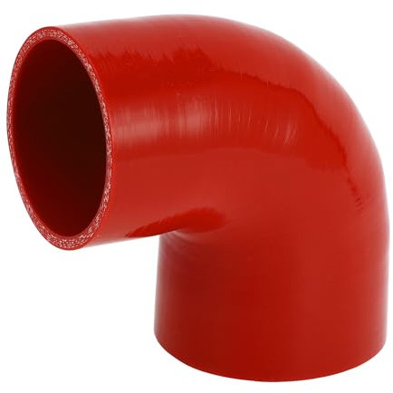 X AUTOHAUX 1 tuyau de refroidissement universel en silicone rouge de 80 mm/90 mm ID 100 mm de longueur 90 degrés