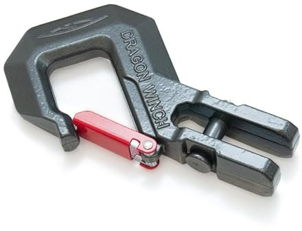 Dragon Winch Crochet de Levage 15000-22000 lbs - Crochet Robuste pour Treuil Électrique | Crochet de Câble Haute Performance pour Offroad, Universel - Support Sûr et Fiable | Accessoire Treuil