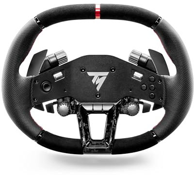 Thrustmaster Hyper Car Wheel Add-On, Ergonomic and wrapped with Leather and Alcantara, Works with Thrustmaster's T818 and T598 ecosystem bases - Compatible on PS5, PS4 and PC