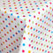 Wachstuch Wachstischdecke Tischdecke Gartentischdecke Bunte Punkte Eckig 100 x 140 cm abwaschbar gefaltet