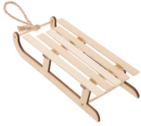 Holzschlitten Dekorationen, Weihnachtsschlitten zum Aufhängen Mottoparty