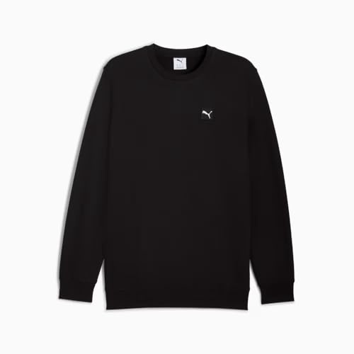 Puma Herren Elevated FL Crew Sweats, Puma Schwarz, S EU