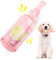 EPODA Jouet pour Chien en Bouteille de Caoutchouc, Jouets Interactif à Qui Couinement pour Chiot, Résistant à la Morsure Jouet pour Les dent pour Jeux Petits et Moyens Chiens (Rose)