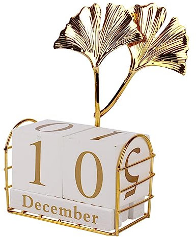 STOBOK Rustikaler Desktop-kalender Aus Naturholz Und Stabilem Manuell Dekoratives Tischkalender-accessoire Vielseitig Für Büro Heim Und Geschenk An Feiertagen