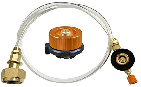 Adaptateur de recharge pour réchaud à gaz extérieur, réchaud de camping, propane pour brûleur GPL cylindre plat pour coupleur de réservoir, adaptateur de conteneur d'économie d'énergie en tube