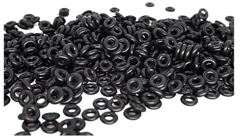 Aqxypas 50 Teile/los Gummi Ring NBR Abdichtung O-Ring 1mm Dicke OD4/4.5/5/5.5/6/6.5/7/7.5/8/8.5/9/9.5/10mm O Ring Dichtung Nitril Dichtung(100pieces,4x2x1mm)