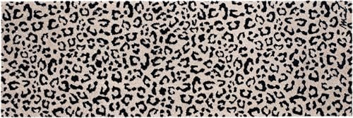 Mad about Mats Fußmatte für Innen, Animal Print Leopardenmuster geeignet als Türvorleger, Küchenteppich Badvorleger, passender Läufer Leoparden Design, Indoor, rutschfest und waschbar 50 x 150 cm