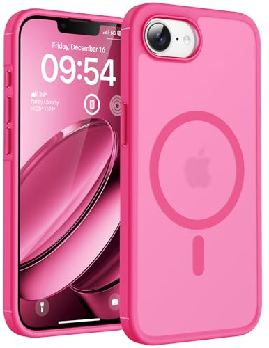 TOCOL für iPhone 17e Hülle, Kompatibel mit MagSafe, Rosa | Vollständiger Kameraschutz Handyhülle, Eingebauter Magnetring Case, Militärschutz Stoßfest Kratzfest Haltbarkeit Phone Cover