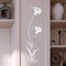Dinglong 3D Diy Fleur Forme Acrylique Stickers Muraux Moderne Stickers DéCoration MosaïQue Miroir Effet Salon Maison RéFrigéRateur DéCor Papier Peint Autocollant Affiche (argent)