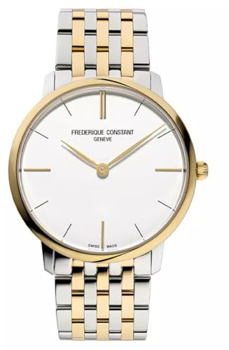 Frédérique Constant Herren Analog Quarz Armbanduhr Slimline