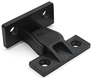 Support de suspension et cadre pour meubles en bois et armoires - Connecteur de fixation à vis - Noir - Connecteur de meuble pour panneaux de suspension.