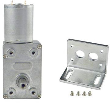 CHANCS 370WG Turbinen-Elektro-Getriebemotor 6V DC 115RPM mit Metall-Getriebe-Redukto Metall-Montagehalterung für DIY Teile