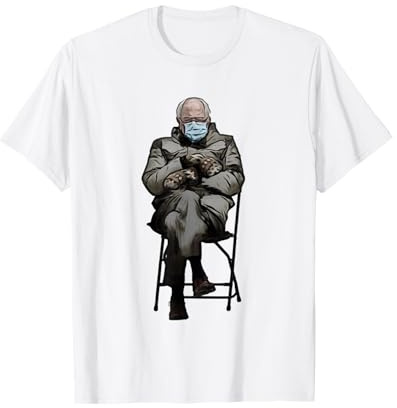 Feel The Bern Bernie Sanders Fäustline Sitzen Meme T-Shirt T-Shirt