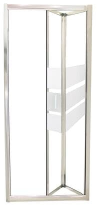 ONDÉE Porte de douche MISSI 80x185cm Façade pliantes accès face profilé 5mm