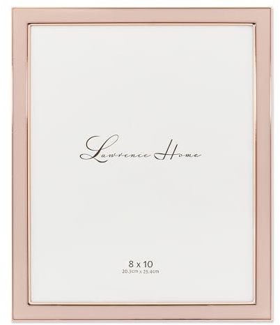 Lawrence Frames Cadre en métal, émail poli, rose, 20,3 x 25,4 cm