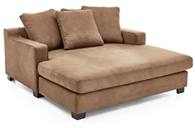 Atlantic Home Collection NOBEL XXL-fåtölj, 100% polyester, vintage brun