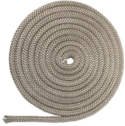 NKlaus 10m Feuerfestes Dichtungsband ∅ 14mm Kamindichtung E-Glasgarne Runddichtung DIN geprüft bis zu Temperaturen von 600°C 12948