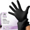 R MOVE 100 guanti in Nitrile Neri XL senza polvere, senza lattice, ipoallergenici, guanti monouso per Estetisti, Tatuatori, Ambiti Medici, guanti per alimenti (XL, Neri)