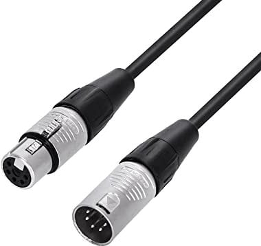 Adam Hall Cables 4 STAR DGH 1500 Câble DMX REAN XLR 5 broches femelle vers XLR 5 broches mâle, 15 m