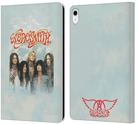 Head Case Designs Offizielle Aerosmith Logo Aufkleber Klassisches Leder Brieftaschen Handyhülle Hülle Huelle kompatibel mit Apple iPad 10.9 (2022)