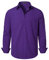 PARKLEES Men's Regular Fit Dress Shirt Solid Wrinkle-Free Long Sleeve Casual Business Button Up Shirts with Pocket PZSSCL05-Purple XL
