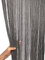 MadeInNature Rideau de Porte Naturel Corde Coton Tressée Haut de Gamme, Intérieur et Extérieur, Largeur 90 cm x Longueur 200 cm, Différents modèles (Gris 94 brins)
