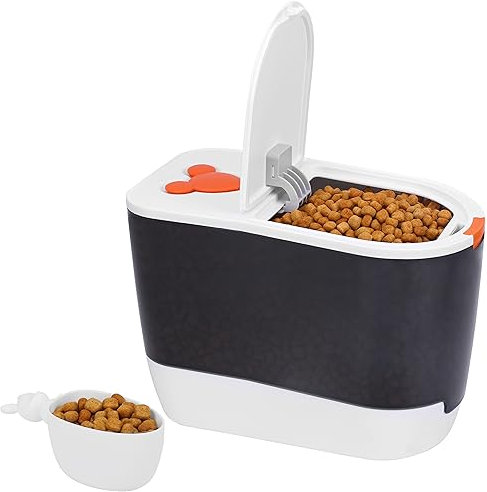 BELLE VOUS Contenedor Pienso para Mascotas con Pala - Botes de Plastico con Tapa - Contenedor Comida Perro, Gato, Aves y Más - Guarde 5 kg Alimentos de Mascota o 10 kg de Arroz, Cereal, Alimento Seco