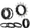 Yundxi Singlespeed Umrüstsatz Fixie-Kassette 12T13T/14T/15T/16T/17T/18T/19T/20T/21T/22T MTB Einzel-Gang Umbausatz (Schwarz, 17T)