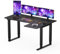 FLEXISPOT L Shape 4 Legs Electric Standing Desk 160 * 110cm Dual Motors Height Adjustable Sit Stand Home Office Workstation with Memory Smart Panel, Splice Board, Black