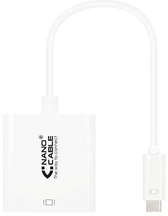 Monkey Ladder Convertisseur USB-C vers DVI-D de 15 cm, Compatible avec Les moniteurs DVI, idéal pour connecter des appareils USB-C à des écrans externes.