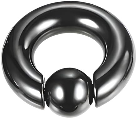 Decentraland 1 Stück Silber 12G-8G-6G-4G-2G-0G-00G Edelstahl Nase Septum Ohrringe Nippel Captive Bead Ring Federkugel Ringe Werkzeug Oberfläche Piercing Schmuck für Männer und Frauen 12–16 mm