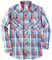 Dubinik® Camicia Uomo Quadri Bottoni Vintage Casual Camicia con Bottoni Automatici Western Camicia Cowboy Uomo Regular Fit