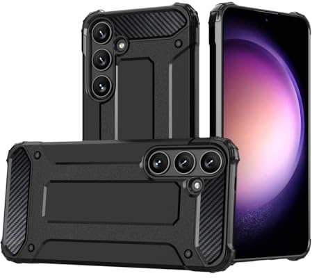 COFI 1453 Panzerschale Outdoor Hülle HYBRID Bumper Stoßfest kompatibel mit Xiaomi Redmi 13C / Poco C65 Schwarz