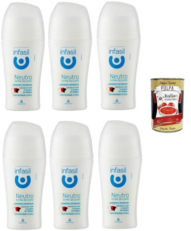 Italian Gourmet Deo Roll-On deodorante neutro extra delicato sanft 6 x 50ml