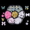 KARLOR Nail Charms Set,3D Flower Nail Decoration Pink Bow Nail Charms Butterfly Nail Art Decoration Resin Beads Acrylic Flower Nail Gems with Half Pearls for Acrylic Nail Art Accessories (7M-179)