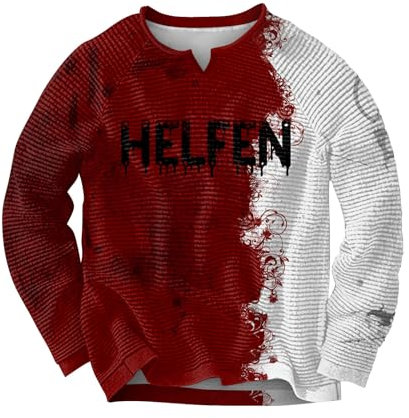 Kostüm Herren Sweatjacke Herren Ohne Kapuze T Shirt Herren Set Hemd Herren Sommer Kapuzenjacke Herren Rollkragenpullover Herren Klamotten Halloween Kostüm Atmungsaktive Shirts Herren