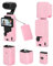 Hesupy Coque de protection en silicone pour DJI Osmo Pocket 3, housse souple pour protection complète de l'écran de l'appareil photo, accessoire pour appareil photo, imperméable, rose clair