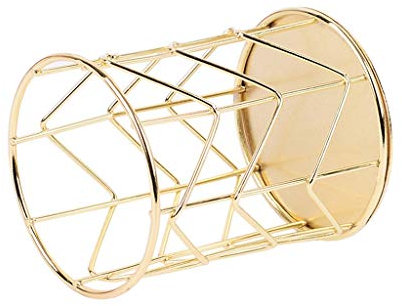 Generisch Make-up-, Schreibtisch, Schreibwaren, Metall, Stift, Pinsel, Aufbewahrung, Organizer, Bleistiftfass Outdoor Küche Edelstahl Türen (Gold, One Size)