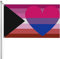 Premium Flagge Demi-Lesben Biromantischer Stolz Gartenfahne Langlebig Parade Flag Für Balkon, Party, Halloween, 90X150cm