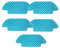 FTGADRYF 5 paños de Repuesto Verdes for mopa. Compatible con Cecotec Conga 4090, 4690, 5090, 6090, 7090 y 2090. Repuestos for aspiradoras.