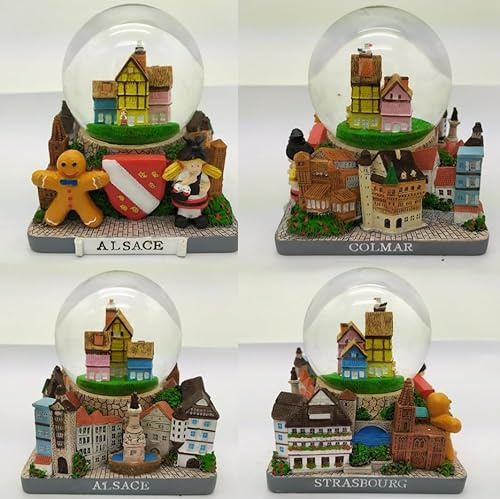 Elsass Alsace Schneekugel Souvenir Frankreich Colmar Straßburg