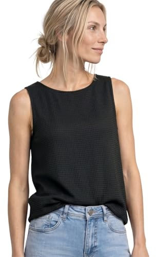 Street One Damen 2-in-1 Mesh-Top mit U-Boot-Ausschnitt