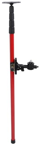 Eujgoov 4m Level Telescoping Pole, Alloy Steel Extendable Level Rod for Surveyors and Engineers, Adjustable Height with 360 Degree Rotation and Portable Design