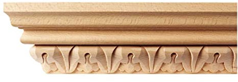 Kranzleiste 77 x 41 mm, Buche roh Länge 2440 mm