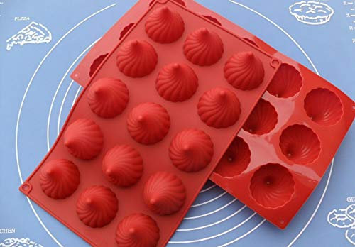 Lapetitecaverne Moule Silicone 15 Petits Fours/Figues/Sphères 3D / 28,5 x 17 cm