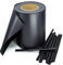 Stel4Style PVC Sichtschutz Streifen Privatsphäre Doppelstabmatten Zaun Folie inkl. 30 Befestigungsclips, Farbe:Anthrazit, Länge:35m