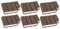 BRUNNEN 1027348 Haftnotizblock Schoko (mit abgebissener Ecke, mit 100 Haftnotizen) (Dunkelbraun/weiß, 6)