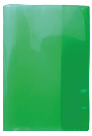 HERMA 19613 Heftumschläge A5 Transparent Grün, 10 Stück, Hefthüllen aus strapazierfähiger, abwischbarer & extra dicker Polypropylen-Folie, durchsichtige Heftschoner Set für Schulhefte, farbig