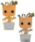 Loungefly Funko POP! Enamel Pin: Baby Groot Mit Chase - Marvel: Guardians Of The Galaxy Emaille-Nadeln - Niedliche Brosche Zum Sammeln - Für Rucksäcke & Taschen - Geschenkidee - Movies Fans