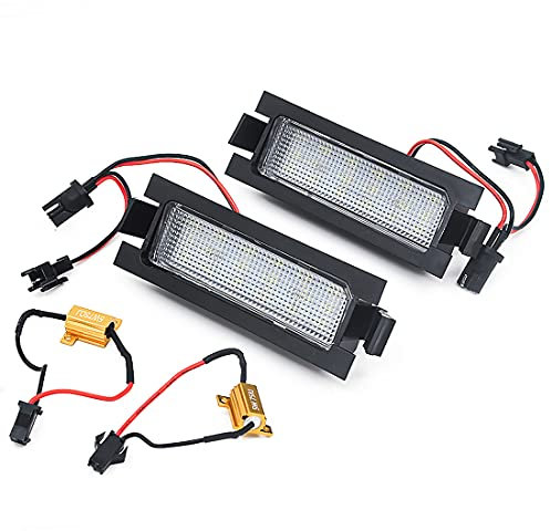 MOLEAQI 2Pcs Error Free LED License Plate Lights For H-yundai I30 CW GD 5D Accent Elantra GT K-ia Pro Ceed 2 Car Tail Number Plate Lamps